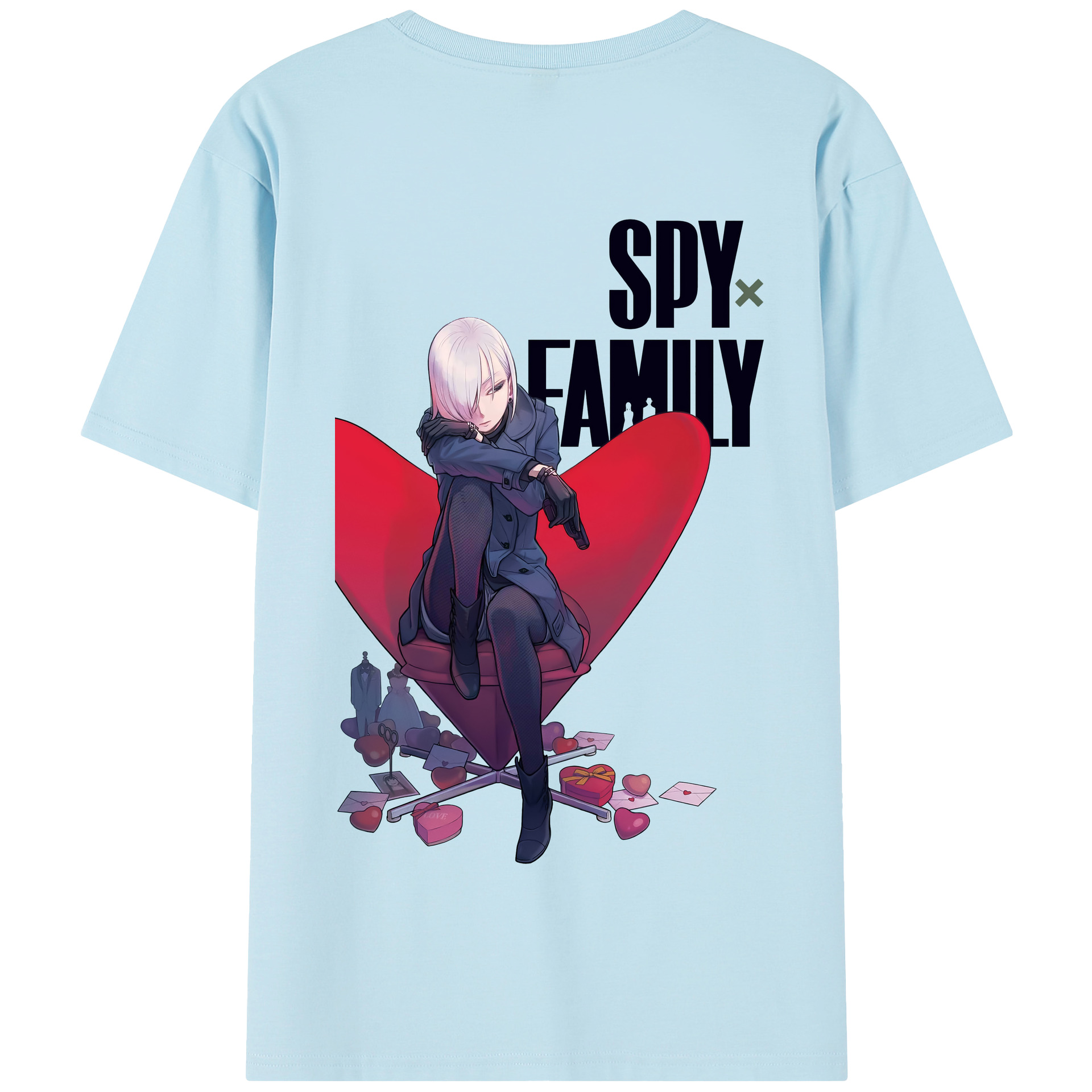 （画像用） SPY×FAMILY间谍家家酒 綿100％半袖Tシャツ（背面プリント）